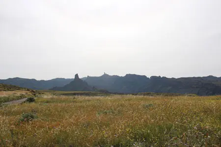 Vista desde Acusa al Roque Bentayga. Lugar de celebración nupcial