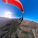 Vista aerea Pico viento para bodas desde un parapente