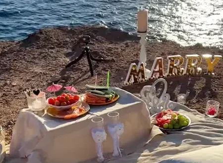 Vorbereitung Heiratsantrag Gran Canaria