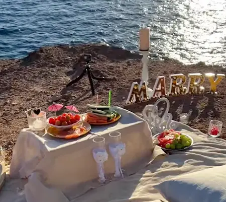 Vorbereitung Heiratsantrag Gran Canaria