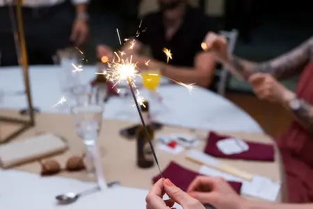 Sternspritzer bei der freien Trauung