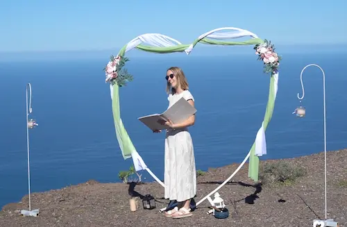 Freie Trauung mit Blick auf Teneriffa