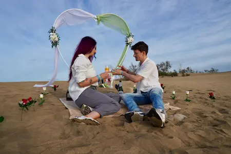 Romantisches Picknick auf Gran Canaria